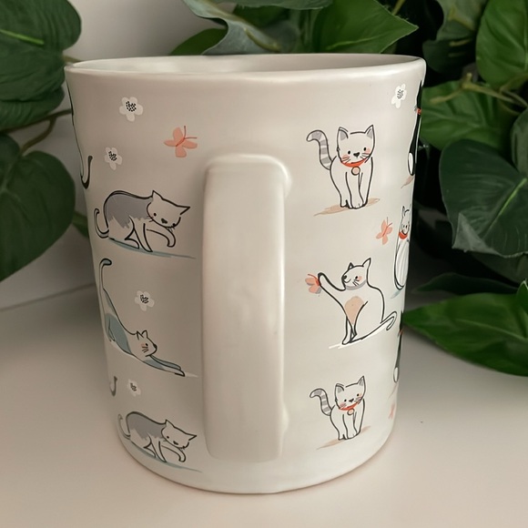 Kitten & Butterfly Pottery Coffee Mug/Cup! By Fig & Fern - Picture 5 of 9